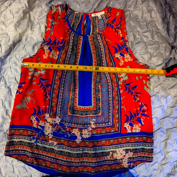 DR2 Red Multicolored sleeveless blouse - L - Picture 5 of 5